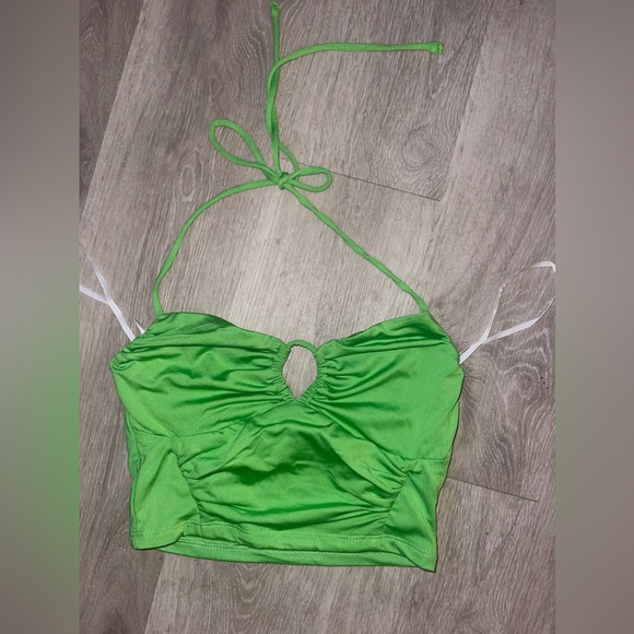 Princess Polly Tops Only Worn Once Neon Green Princess Polly Crop